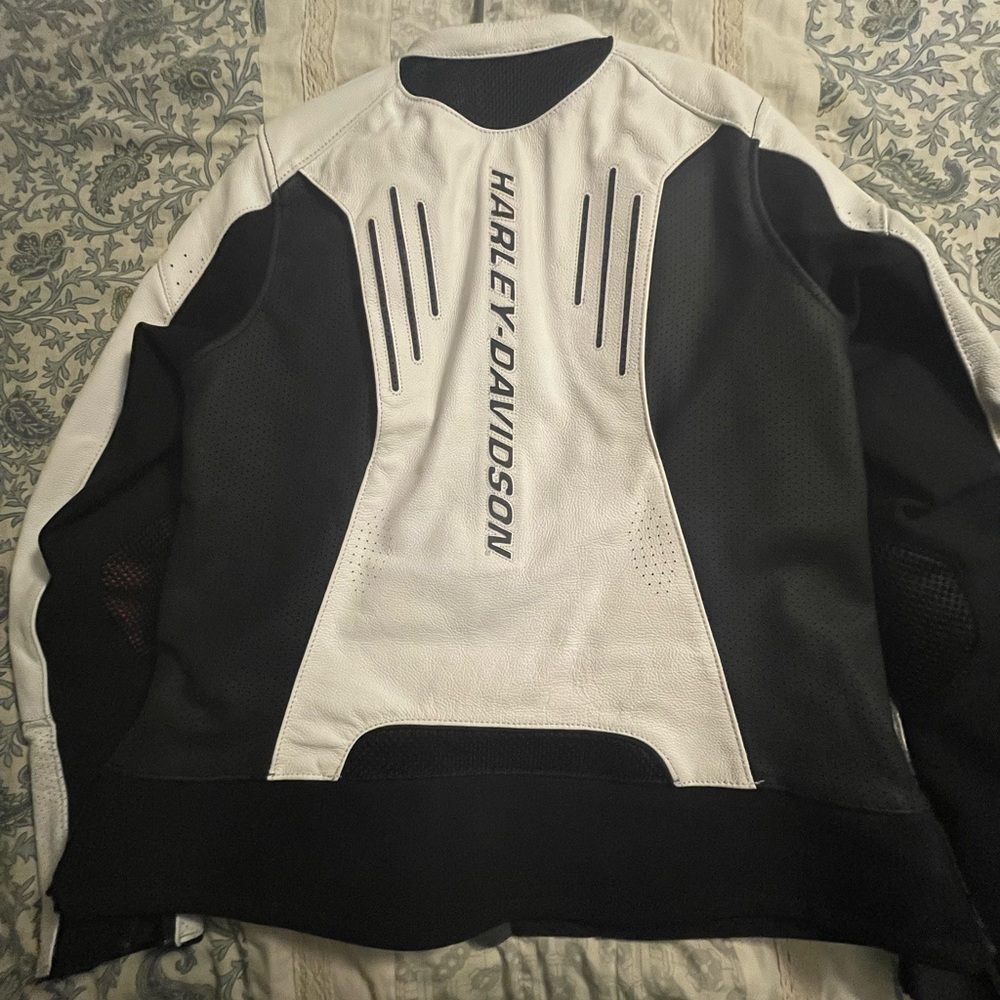 Leather Harley Davidson riding jacket